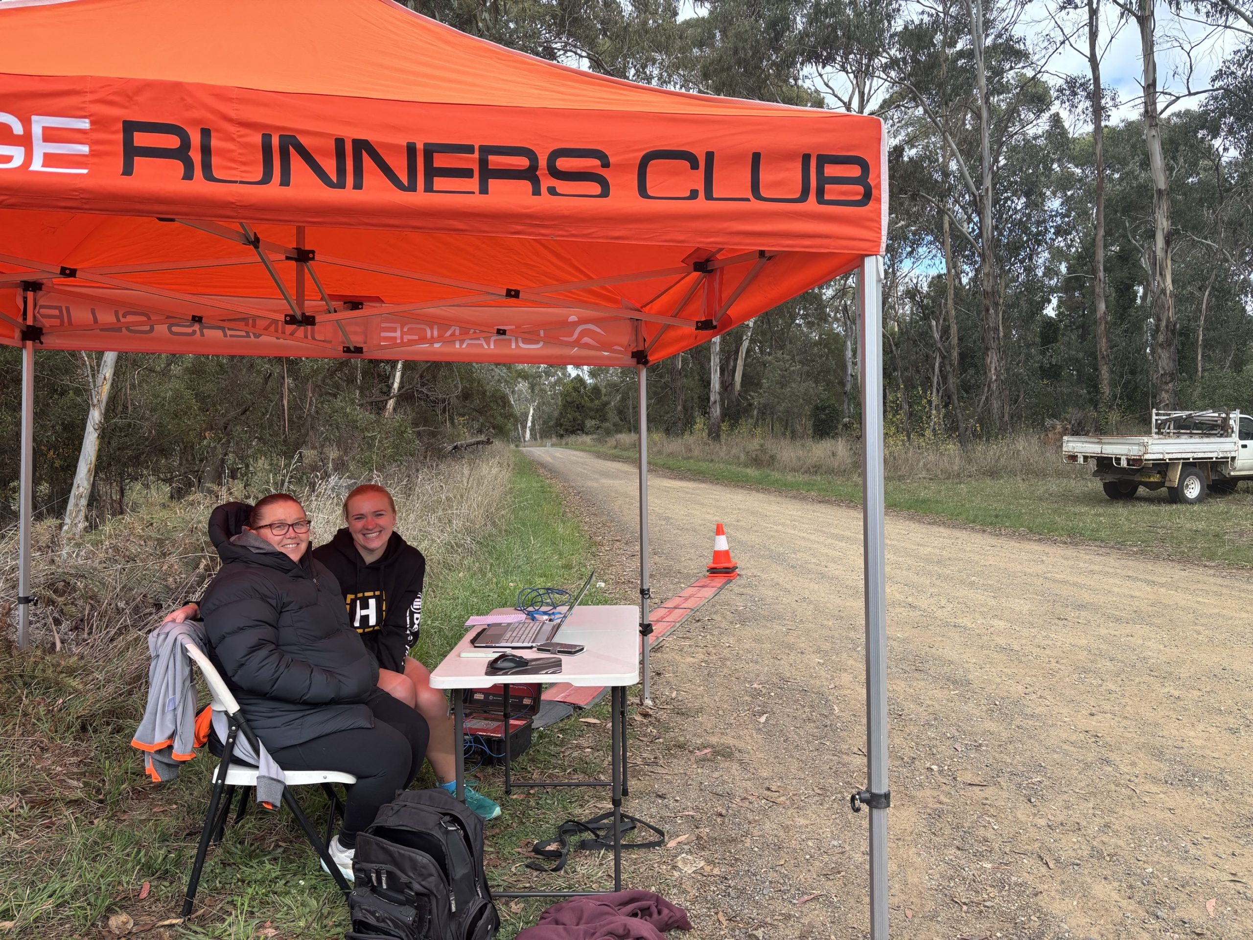 Justine and Kinisha Time keepers at Pinnacle